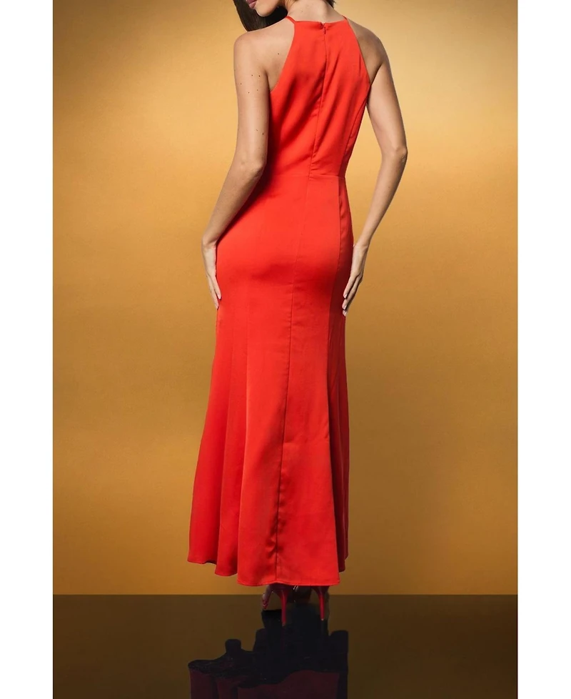 Coast Women's Diamante Bow Halter Maxi Dress