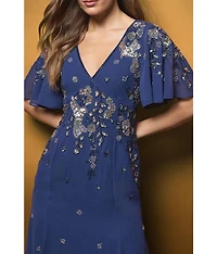 Coast Women's Floral Embellished Midi Dress