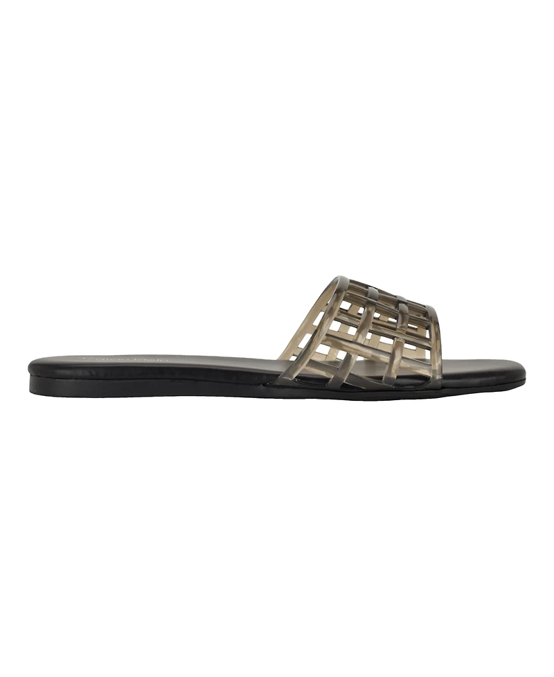 Calvin Klein Women's Yelena Jelly Flat Slide Sandals