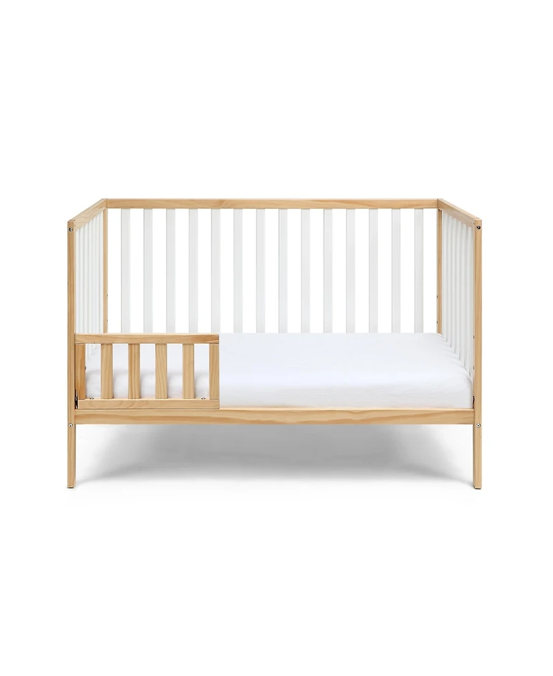 flynama 3 in 1 convertible island crib with modern classic design crisp clean lines and harmonious look for baby nursery