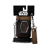 Star Wars: The Mandalorian Chain Wallet with Metal Shield