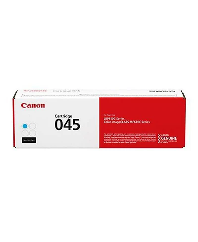 Canon 045 Toner Cartridge - Cyan, for MF630 Series & LBP612Cdw Printers, Yields 1300 Sheets