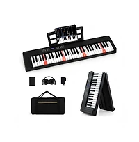 Hongge Key Foldable Piano Keyboard Full Electronic with Midi and Split Function