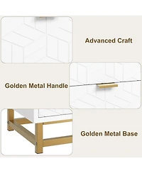 gaomon 53.5 Inch 6 Drawer Dresser Modern Large Wooden Storage Chest