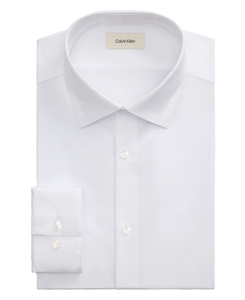 Calvin Klein Men's Pleated Bib Design Dress Shirt