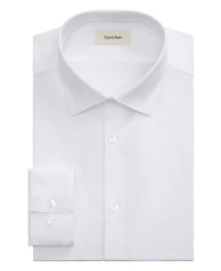 Calvin Klein Men's Pleated Bib Design Dress Shirt