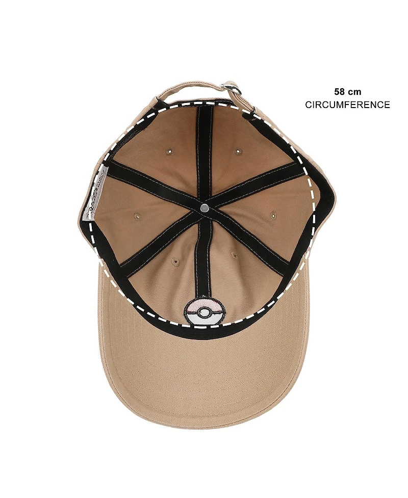 Pokemon Men's Embroidered Poke Ball Adult Baseball Hat (One Size)