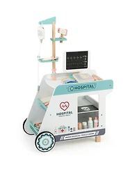 Slickblue Pretend Play Doctor Kit for Toddlers with Wooden Cart