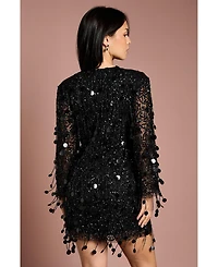 Coast Women's Sequin Tassel Mini Dress