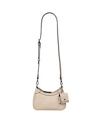True Religion Women's Trapunto Logo Zip-Top Hobo