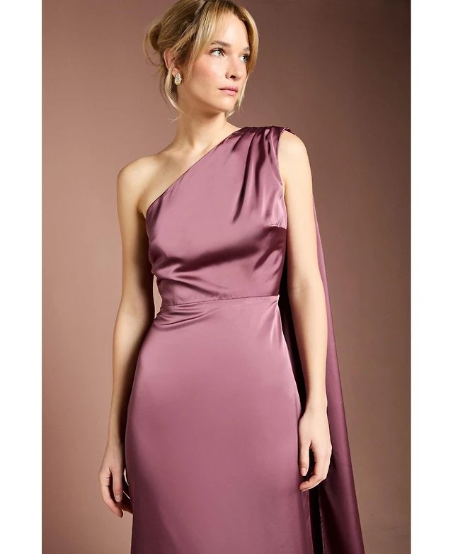 macy's one shoulder cocktail dresses Coast Women's One Shoulder Maxi Dress