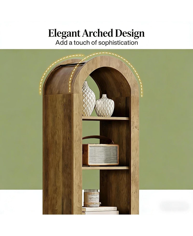 Rainsken 6-Tier Bookshelf