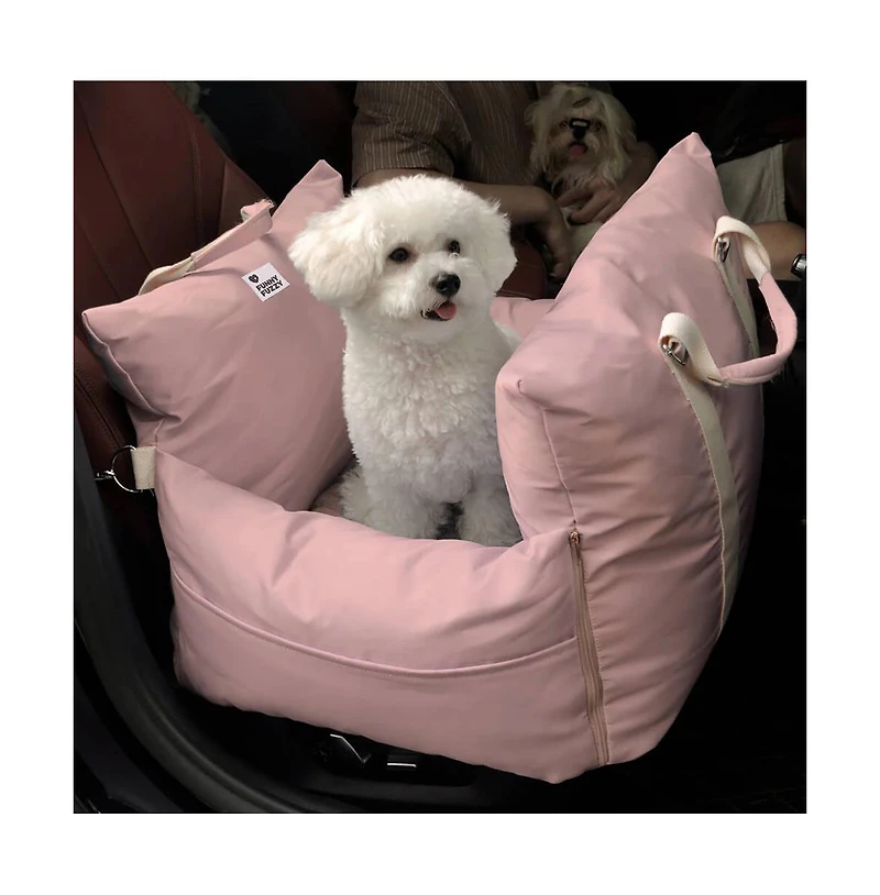 FunnyFuzzy First Class Waterproof Dog Car Single-Seat Bed
