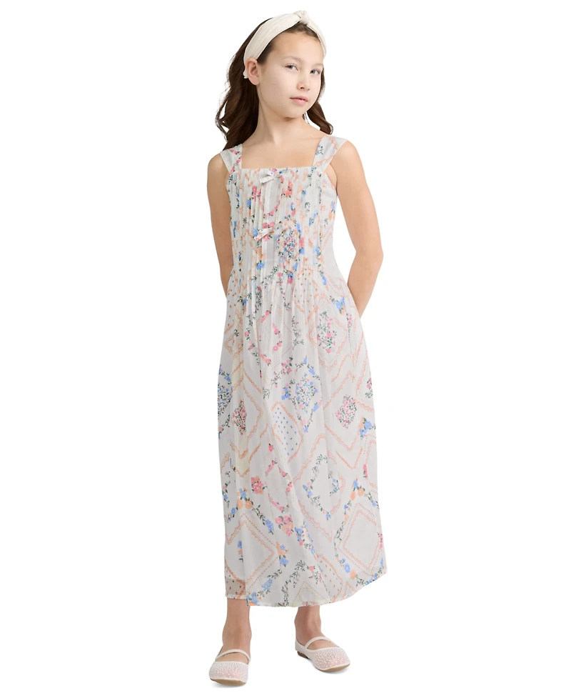 abercrombie kids Girls' Pintuck Sleeveless Maxi Dress