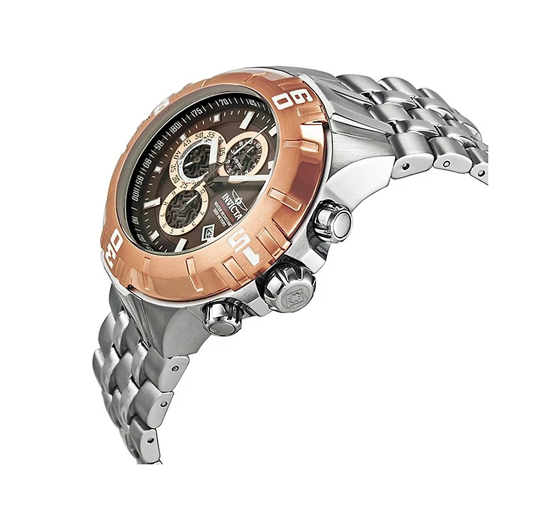 Invicta Men's 12357 Pro Diver Quartz Chronograph Brown Dial Watch