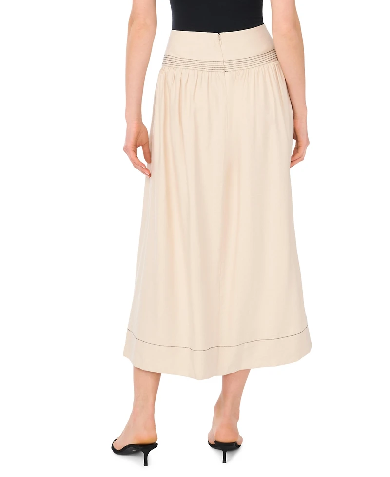 Vince Camuto Women's Trapunto Toke Midi Skirt