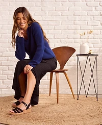 Toms Women's Julia Open Toe Wedge Sandals