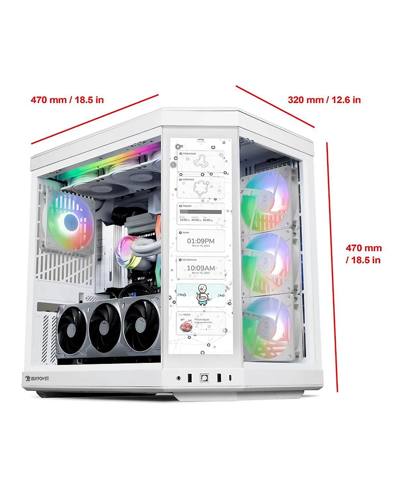 iBUYPOWER Y70TIWI9N57T01 Liquid Cooled Gaming Desktop Computer, Intel Core Ultra 9 285 2.5GHz, 32GB Ram, 2TB Ssd, Nvidia GeForce Rtx 5070 Ti 16GB,