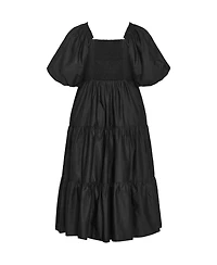 City Chic Women's Fantasy Puff Sleeve Midi Dress