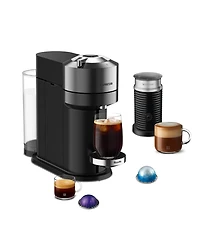 Nespresso Vertuo Next Deluxe Coffee and Espresso Machine by Breville, Dark Chrome with Aeroccino Milk Frother