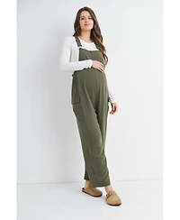 Hello Miz Maternity Straight Leg Adjustable Overalls