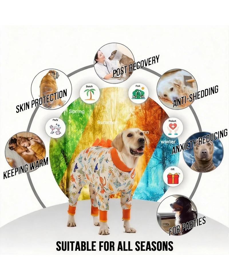 Aronkl Dog Pajamas for Anxiety Relief & Full Body Protection
