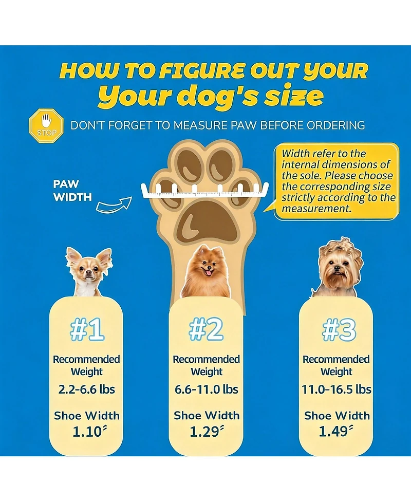 Aronkl Anti-slip Dog Boots for Small Puppies - Breathable, Adjustable, Reflective, Paw Protection