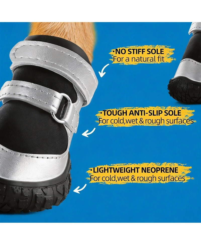 Aronkl Anti-slip Breathable Dog Boots for Small Puppies - Paw Protection Hot Pavement and Snow