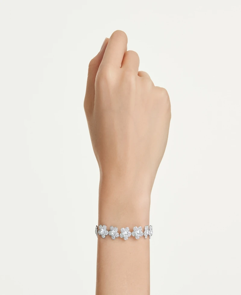 Swarovski x Ariana Grande Rhodium Plated Flower Bracelet