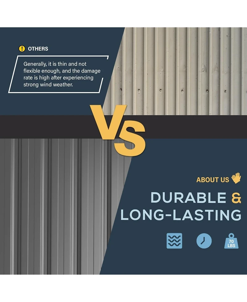 Aecojoy Outdoor Durable and Space-Saving Small Storage Shed