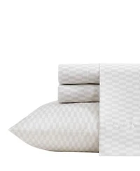 Kenneth Cole New York Wavy Checker Microfiber Sheet Set