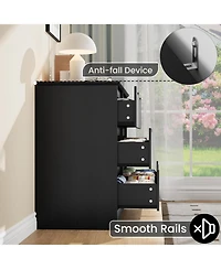 gaomon Wooden Dresser with Drawers, Tall Modern Closet with Deep Storage, Large Chest of Drawers with Wide Top