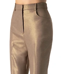 Ivonne Women's Sparkling Straight-Leg Pants with Pockets