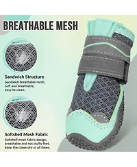 Aronkl Waterproof & Anti-Slip Dog Boots - Ideal for Outdoor, Night Running, Hiking, Traveling