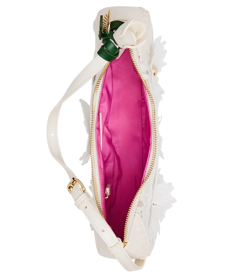 Betsey Johnson Lacey Crochet Small Shoulder Bag