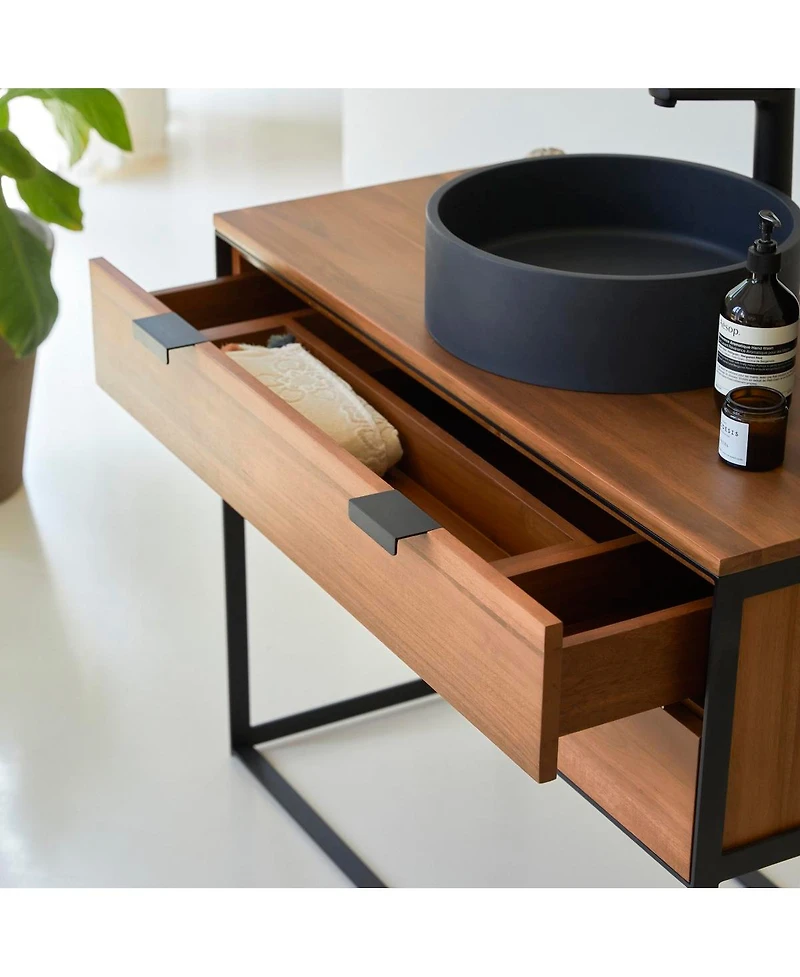 Tikamoon Urban 100 Acacia Bathroom Vanity Unit