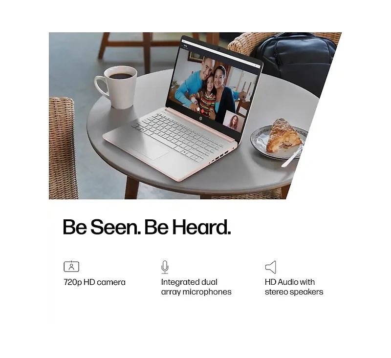 Hp Essential 14" Traditional Laptop Intel Celeron 4GB Ram Intel Uhd Graphics 64GB eMMC Storage Windows 11 Home 60Hz