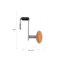 Alba Single Door Mounted Coat Peg