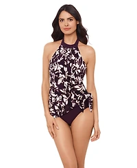 Magicsuit Women's Martinique Molly Plunge Neck Swim Dress
