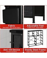 gaomon 12 Drawer Dresser with Fabric Bins,Fabric Storage Tower,Closet Organizers and Storage for Bedroom,Hallway&Entryway.