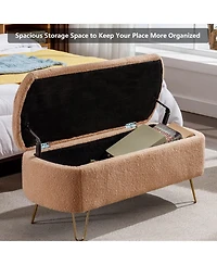 Rainsken Modern Storage Ottoman Bench