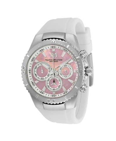 Technomarine Women's Tm-220076 Manta Quartz Chronograph Pink Dial Watch