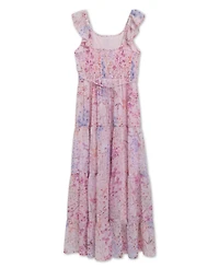 Speechless Girls' 7-16 Sleeveless Square Neck Pull-On Dress