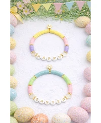 Bits & Bows Little/Big Girls Happy Easter Bracelet Set