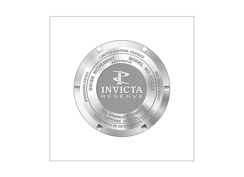 Invicta Men's Reserve Automatic 3 Hand Dial Watch