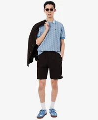 Lacoste Men's Classic Fit Monogram Jacquard Polo Shirt