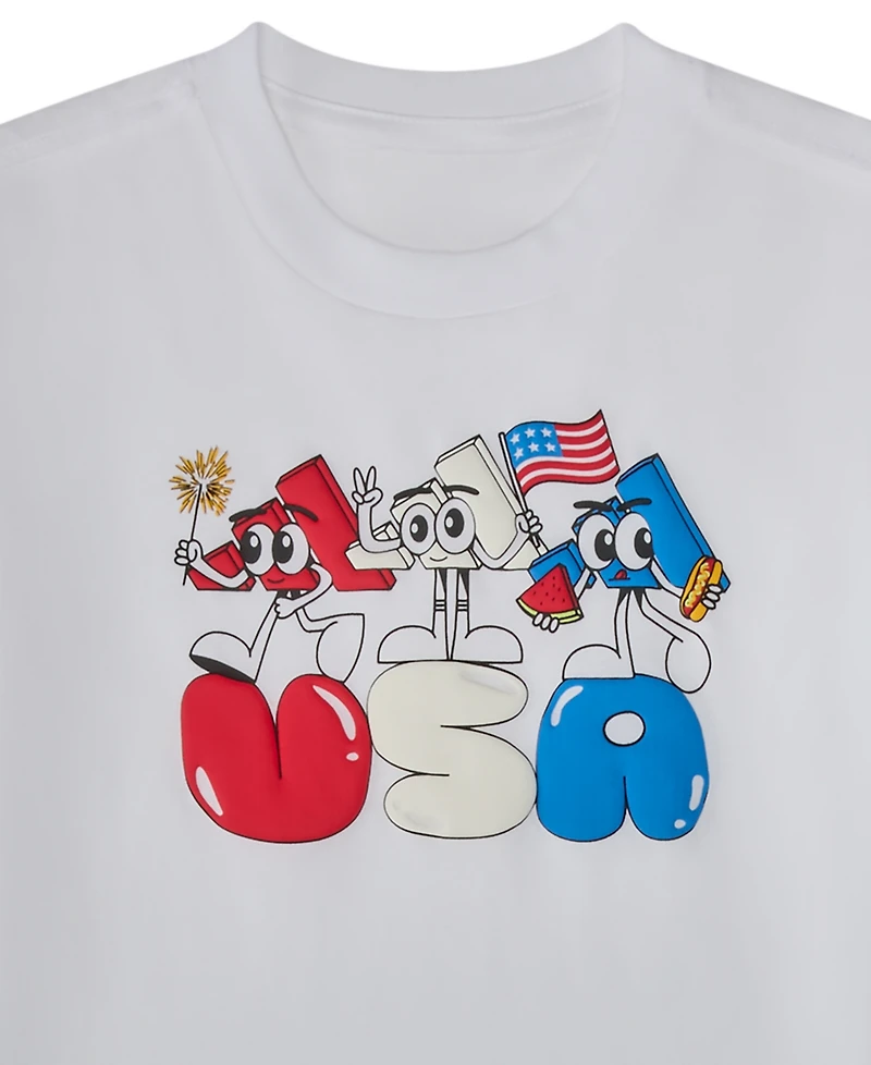 adidas Toddler and Little Boys' 2T-7 Short-Sleeve Graphic T-shirt Shorts 2-Piece Set