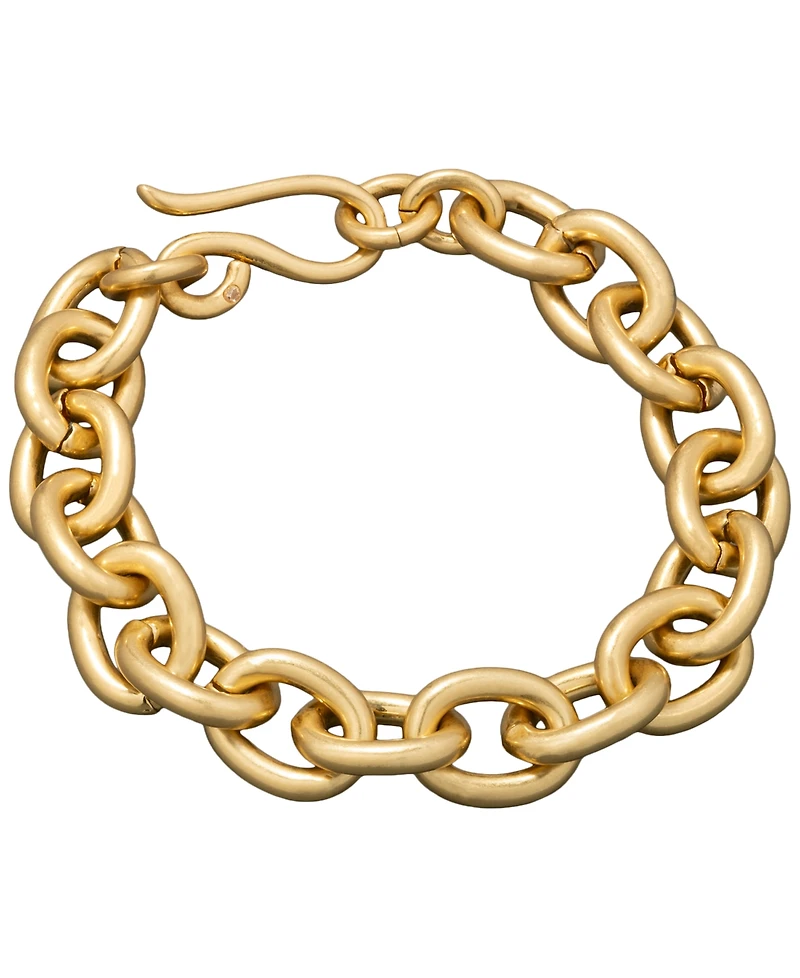 Donna Karan Gold-Tone Statement Link Flex Bracelet
