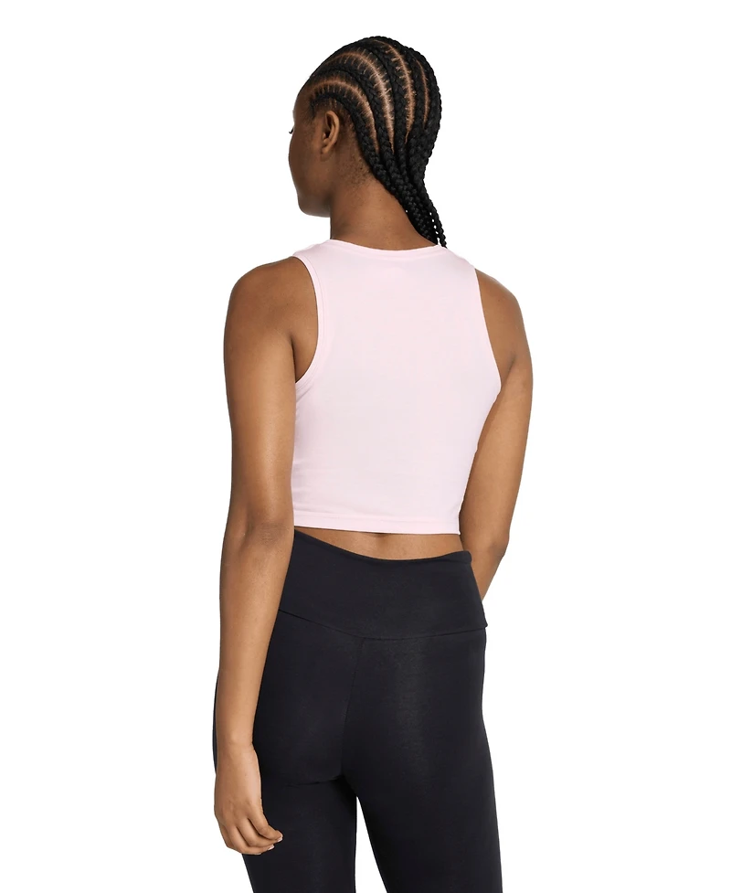 adidas Women's 3-Stripes Padded Crewneck Tank Top