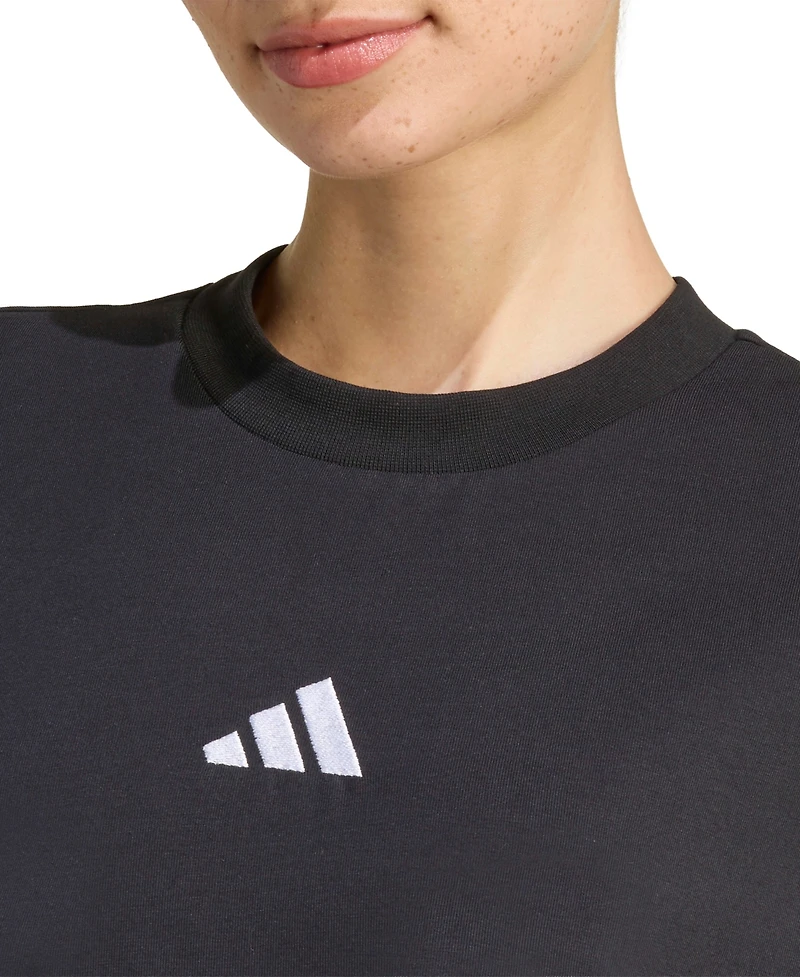 adidas Women's 3-Stripes Crewneck T-Shirt Dress
